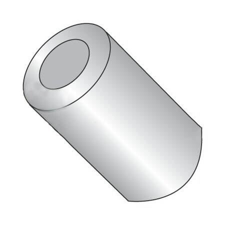Newport Fasteners Round Spacer, #12 Screw Size, Plain Aluminum, 7/8 in Overall Lg, 0.218 in Inside Dia, 1000 PK 906727
